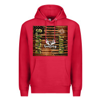 Cardinal daddy's hunting buddy Premium Hoodie - TumblerDesignByShophia