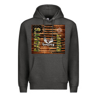 Charcoal Heather daddy's hunting buddy Premium Hoodie - TumblerDesignByShophia