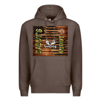 Coffee daddy's hunting buddy Premium Hoodie - TumblerDesignByShophia