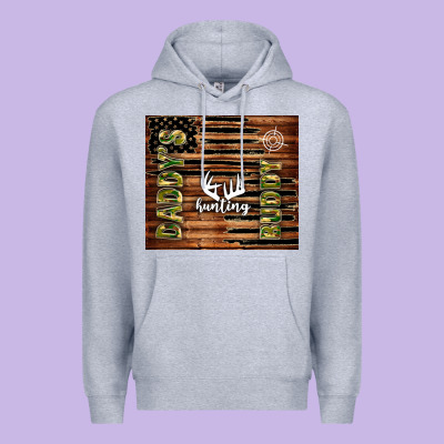 Daddy's Hunting Buddy Premium Hoodie Designed By Tumblerdesignbyshophia