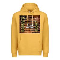 Mustard daddy's hunting buddy Premium Hoodie - TumblerDesignByShophia