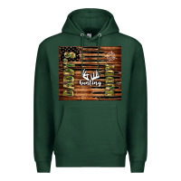 Sports Green daddy's hunting buddy Premium Hoodie - TumblerDesignByShophia
