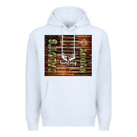 White daddy's hunting buddy Premium Hoodie - TumblerDesignByShophia