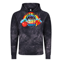 Cloud Black back to school hello first grade 3200x2400 Vintage Hoodie - AdoDesignShop