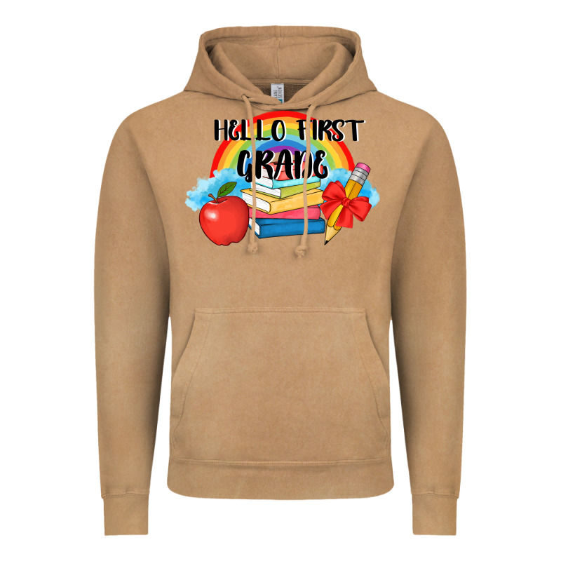 Back To School Hello First Grade 3200x2400 Vintage Hoodie by AdoDesignShop | Teevron