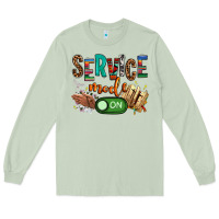 Matcha service mode on woman version Long Sleeve Tee - NancyCooperArtShop