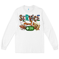White service mode on woman version Long Sleeve Tee - NancyCooperArtShop