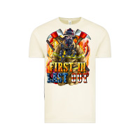 Vintage Arctic First In last Out American Firefighter Vintage Tee - LillyAllenDesigns
