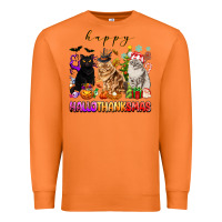 Carrot happy hallothanksmas cats Premium Sweatshirt - texasbilliewilder
