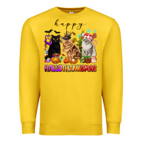 Lemon happy hallothanksmas cats Premium Sweatshirt - texasbilliewilder