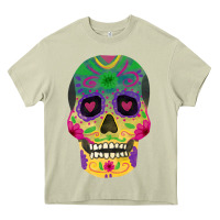 Mossy sugar skull Heavy Core Tee - FaDigitalArtStudio