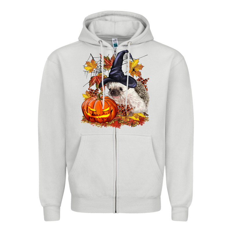 Halloween Hedgehog Zipper Hoodie by LillyAllenDesigns | Teevron