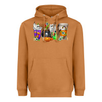 Meerkat Halloween Coffee Cups Heavyweight Hoodie - texasbilliewilder