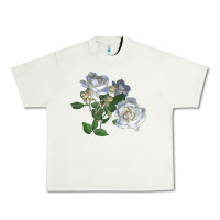 Pistachio white dawn rose Urban Heavy Tee - LillyAllenDesigns