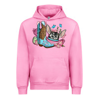 Fuchsia Pink Easter cowboy boots hat Urban Hoodie - OliviaCreatesArt
