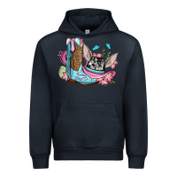 Navy Easter cowboy boots hat Urban Hoodie - OliviaCreatesArt