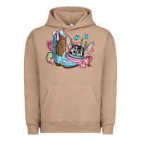 Pigment Burro Easter cowboy boots hat Urban Hoodie - OliviaCreatesArt