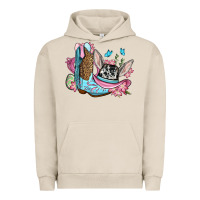 Pigment French Oak Easter cowboy boots hat Urban Hoodie - OliviaCreatesArt