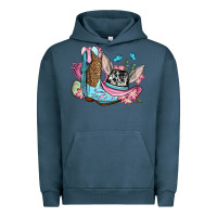 Pigment Midnight Navy Easter cowboy boots hat Urban Hoodie - OliviaCreatesArt