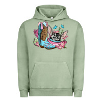 Pigment Oil Green Easter cowboy boots hat Urban Hoodie - OliviaCreatesArt