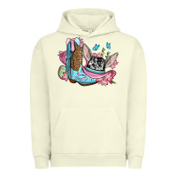 Pigment Pistachio Easter cowboy boots hat Urban Hoodie - OliviaCreatesArt