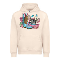 Sandshell Easter cowboy boots hat Urban Hoodie - OliviaCreatesArt