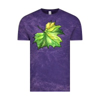 Cloud Purple green leaf Vintage Tee - BarkalooDesign