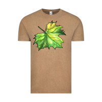 Vintage Coffee green leaf Vintage Tee - BarkalooDesign