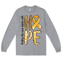 Finding The Cure Starts With Hope Childhood Cancer Long Sleeve Tee | Teevron