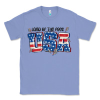 Colony Blue land of the free usa Classic Tee - MaliasSmallBusiness