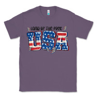 Lavender land of the free usa Classic Tee - MaliasSmallBusiness