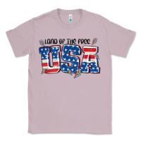 Lilac land of the free usa Classic Tee - MaliasSmallBusiness
