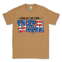 Toasted Coconut land of the free usa Classic Tee - MaliasSmallBusiness
