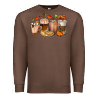Chestnut Pumpkin Spice Coffee Cups Premium Sweatshirt - texasbilliewilder