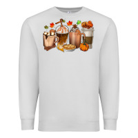 Dove Grey Pumpkin Spice Coffee Cups Premium Sweatshirt - texasbilliewilder