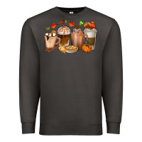 Smoke Pumpkin Spice Coffee Cups Premium Sweatshirt - texasbilliewilder