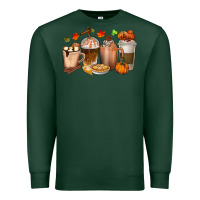 Sports Green Pumpkin Spice Coffee Cups Premium Sweatshirt - texasbilliewilder