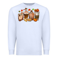 White Pumpkin Spice Coffee Cups Premium Sweatshirt - texasbilliewilder