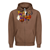 Chestnut Trick Or Treat Chimpanzee Zipper Hoodie - LillyAllenDesigns