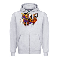 Heather Grey Trick Or Treat Chimpanzee Zipper Hoodie - LillyAllenDesigns