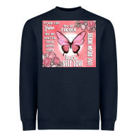 Navy self love Heavyweight Sweatshirt - MaliasSmallBusiness