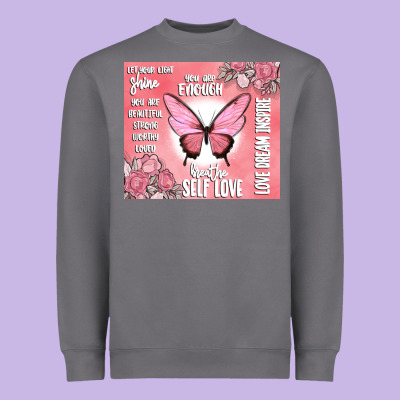Self Love Heavyweight Sweatshirt Designed By Maliassmallbusiness