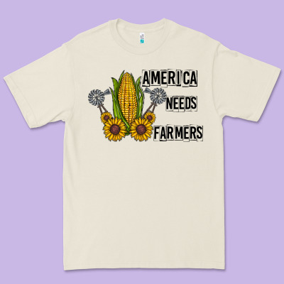 America Needs Farmers Premium Tee Designed By Cowhidedigitalart