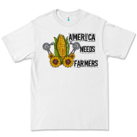 White america needs farmers Premium Tee - CowhideDigitalArt