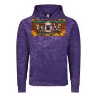 Cloud Purple western heifer mom with sunflowers and turquoise license plate Vintage Hoodie - Artiststas