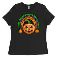 Black halloween rainbow Ladies Tee - JahusDesignShop