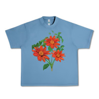 Pebble Blue tithonia fiesta del sol sunflower Urban Heavy Tee - LillyAllenDesigns