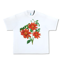 White tithonia fiesta del sol sunflower Urban Heavy Tee - LillyAllenDesigns