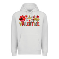 Dove Grey Be my valentine Valentine's Day Premium Hoodie - HowdyJamesFarm