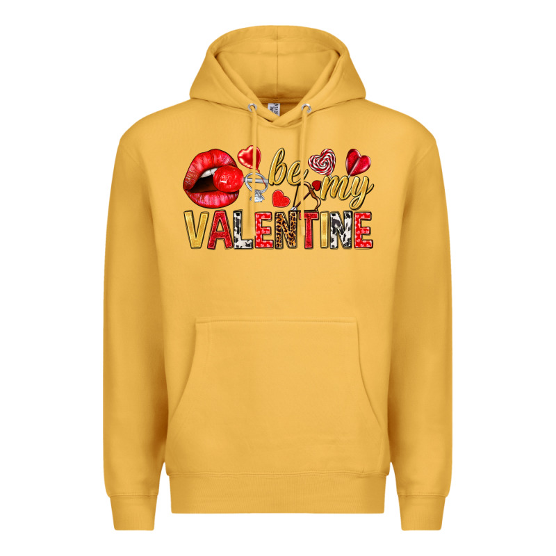 Be My Valentine Valentine's Day Premium Hoodie by HowdyJamesFarm | Teevron